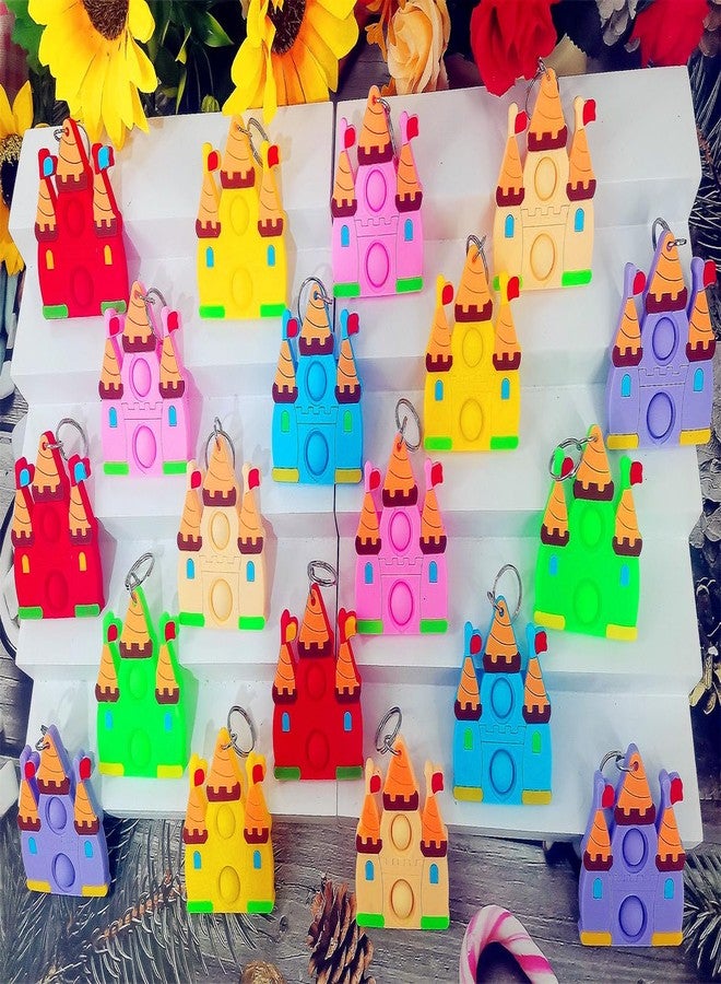 PSDFH 20 Packs Bulk Mini Dreamy Castle Princess fidgets Toys for Kids Children Classroom Students Gifts Prize from Teacher,Birthday Party Bubble Favors (Castle) - Image 3